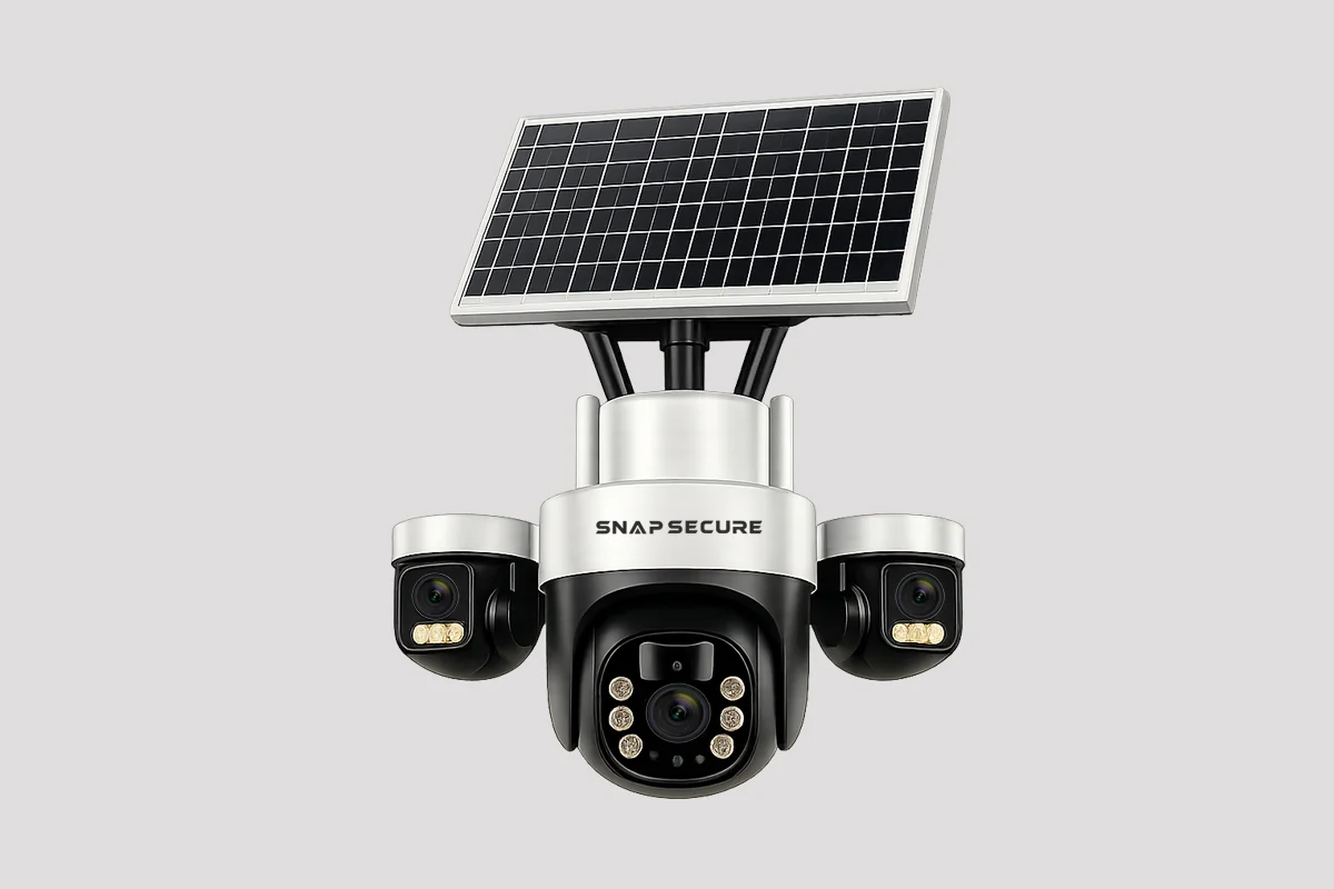 3 Lens 1 PTZ 4G Solar Camera - Snap Secure