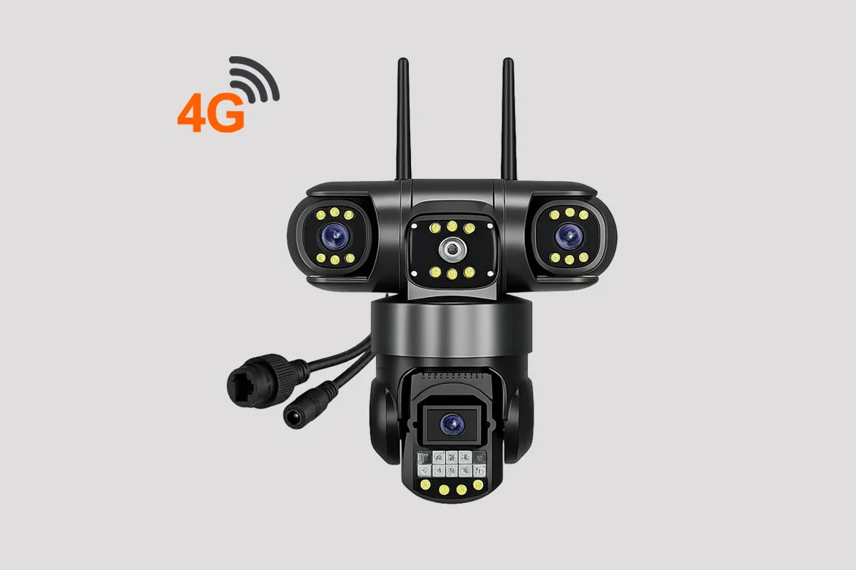 4 Lens 3 PTZ 4G Camera - Snap Secure